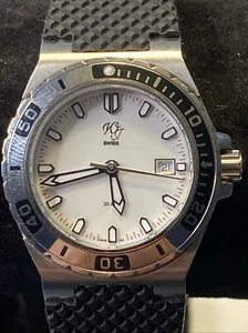 Reloj Wagner Jewelers Hecho en Suiza Nueva Batería Acero Inoxidable y Correa de Silicona - Imagen 1 de 14
