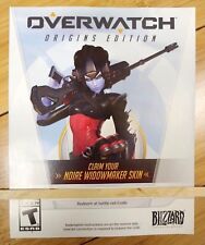 Overwatch Widowmaker Noire Legendary Pre-order Bonus Skin PC Key Code Card