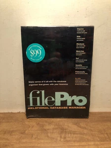 Discos filePro Relational Database Manager DOS 3,5" y 5,25" nuevos y sellados - Imagen 1 de 6