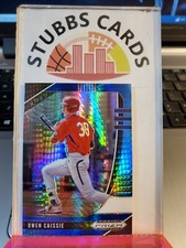 2020 Panini Prizm Draft Picks Blue and Carolina Hyper Owen Caissie #PDP45 Cubs