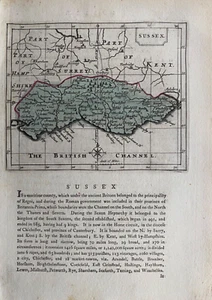 1787 Antique Map; Sussex by Grose & Seller - Picture 1 of 3