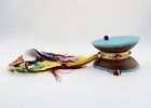 Fine Quality 5.5" Damaru Tibetan Buddhist Ritual Chod Drum From Patan, Nepal