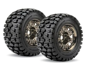 Roapex Tracker Reifen 1/8 Monster Truck auf Chrome schwarzer Felge 17mm 1/2 ... - Bild 1 von 1