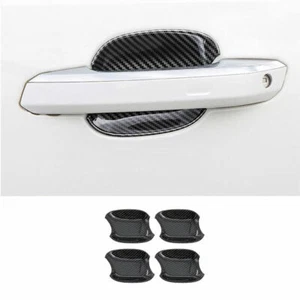 For Audi Q5 2018-2020 2023 ABS Carbon Fiber Exterior Side Door Bowl Cover Trim - Picture 1 of 6