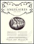 1956 The Angelaires photo harp recital tour booking vintage trade print ad