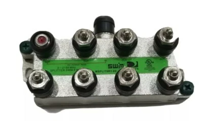 Directv SWM 8 Way Splitter Green 8-Way DTV SWiM Satellite 8Way MSPLIT8R1-03  - Image 1 of 4