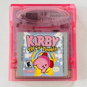 Kirby Tilt 'n' Tumble Nintendo Game Boy Color Authentic Speichert Spiele Getestet Kippt - Bild 1 von 2