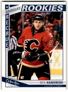 2013-14 O-Pee-Chee Ben Hanowski Rookie #596 Calgary Flames