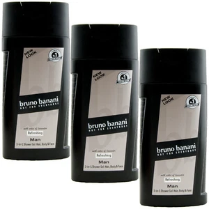 Bruno Banani Duschgel MAN 3 x 250ml für Haar, Körper & Gesicht - Picture 1 of 1