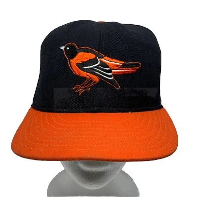 Baltimore Orioles Hat 6 7/8 New Era 5950 59Fifty Wool Pro Model 90s Gray UV USA - Image 1 of 4