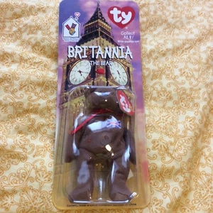 McDonald's Ty Teenie Beanie BRITANNIA THE BEAR -New in Package 1999 -Retired - Picture 1 of 2