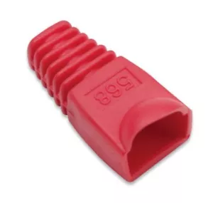 10X Anschlussabdeckung Stecker RJ45 Rot Kabel Modem ADSL Ethernet PC Abdeckung - Bild 1 von 1