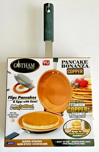 Gotham Steel Pancake Pan, Double Sided Copper & Ceramic, New in package - Picture 1 of 5