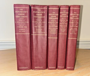 VOL 1-5 THE EXPOSITORS GREEK TESTAMENT Eerdmans Robertson Nicoll HC - Bild 1 von 24
