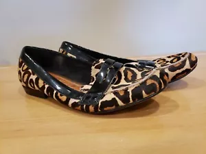 Sam Edelman Etiene Leopard Calf Hair Loafers size 6.5 - Picture 1 of 12