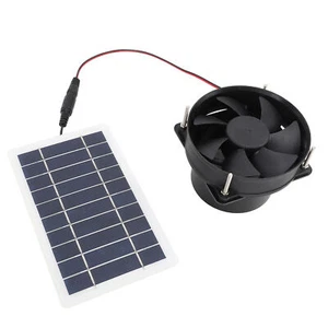 10W Solar Panel Powered Fan Kit Monocrystalline Silicon Portable Silent Solar - Picture 1 of 22