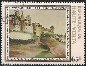 Burkina Faso #481 (A151) VF USED - 1976 65fr Trent Castle, by Albrecht Durer - Picture 1 of 1