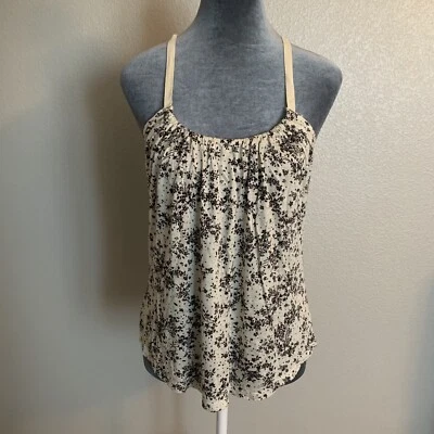 Full Tilt Women’s Medium Beige Brown Floral Blouse - Image 1 of 4