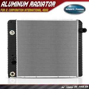 Radiator with Trans. Oil Cooler for IC Corporation CE School Bus International - Picture 1 of 9