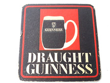 Vintage GUINNESS - Give Him A Draught  ... Cat No'233 Beer mat / Coaster