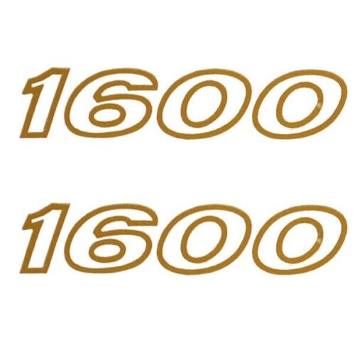Crestliner Båt Klistremerker Emblem Stickers | 1600 Gold 3 3/8 Inch (Pair)