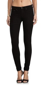 Rag & Bone Womens Black Ankle Skinny The Leggings Denim Jeans Size 26 - Picture 1 of 9