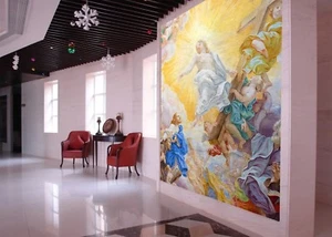 Carta da parati 3D God Cross World People 33 stampa murale parete interno carta da parati murales - Foto 1 di 7