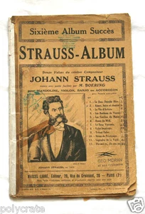 Noten Musik Sixth Album Schlager Johann Strauss Ed. Marcel Labbé An. 30 40 - Picture 1 of 1