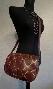 Longchamp Burgundy Leather Shoulder Bag Purse  - Picture 1 of 16