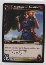 2008 World of Warcraft TCG: Drums War Chief Researcher Amereldine #161 0f8