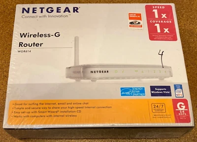 Netgear Wireless-G Router 54MBPS 4 Ports WGR614 - Image 1 of 4