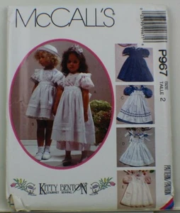 McCall's P967 Vintage ungeschnittenes Muster - Kleinkind Größe 2 entworfen von Kitty Benton Go - Bild 1 von 3