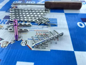 2,7 mm Verriegelung gerade Platten 4 bis 12 Löcher & 2,7 mm LCP Schrauben (66 Stück) SS 316L - Bild 1 von 6