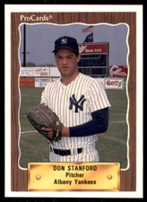 1990 ProCards Don Stanford Albany-Colonie Yankees #1036