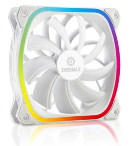 Enermax SquA RGB 120MM Computer Gehäuse Lüfter - Weiß - Bild 1 von 3