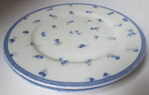HANJADE Porcelain - Made in China - 7 5/8" Blue Violet Plates Set of 2 - Picture 1 of 7