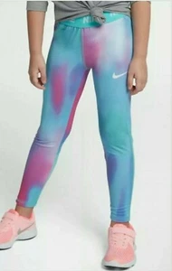 Nike Leggings Girls Junior Infants Kids Sport Casual Age UK 2 - 7 Years  - Picture 1 of 5