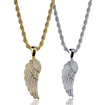 翼珠项链天使鸟翼吊坠幻想项链珠宝首饰 — 第 1/3 张图片
