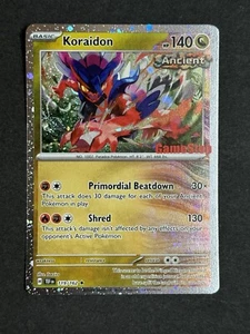 Koraidon 119/162 Gamestop Estampado Promo Cosmos Holo Pokemon TCG CASI NUEVO/COMO NUEVO - Imagen 1 de 4