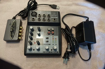 Behringer Xenyx 502 Premium 5-Input Mixer w/power adaptor and free USB Interface - Image 1 of 4