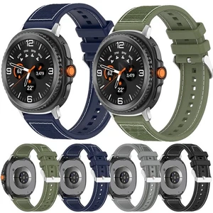 Silicone Nylon Strap For Samsung Galaxy Watch 8/8 Classic Sport Band Bracelet - Picture 1 of 43