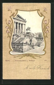 Berlin, Ansichtskarte, Nationalgallerie u. Denkmal 1903 - Bild 1 von 2