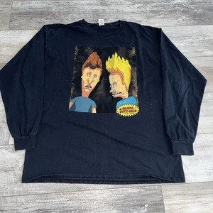 Camisa negra manga larga Beavis & Butt-Head Mtv adulto talla extra grande XL - Imagen 1 de 9