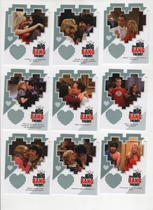 BIG BANG THEORY COUPLES INSERT SET COMPLETE 11 CARD LOT DIE CUT 2012 CRYPTOZOIC - Picture 1 of 2