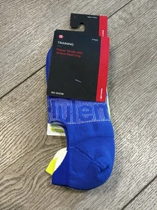 Lululemon Power Stride Active Heel Grip Socks Men's Size 9.5-12 No Show - Picture 1 of 5