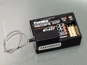 Use Futaba R603FS 3-Channel 2.4GHz Receiver FASST 3PKS 4PKS 3PM Radio Tested - Picture 1 of 10