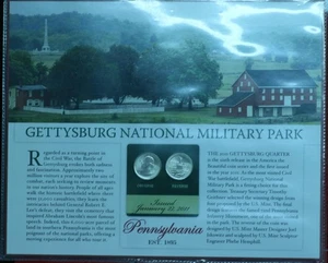 Uncirculated 2011 Pennsylvania Gettysburg National Park State Quarter Set - Picture 1 of 1