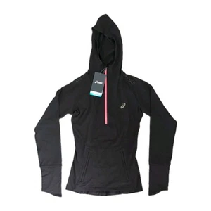 Womens Asics Half Zip Fuji Trail Hoodie, Black, Size XS - Picture 1 of 2