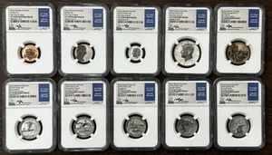 2018 S Silver Reverse proof Set Pr70 FDOI NGC Signed by John Mercanti - Picture 1 of 2