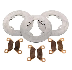 2013 2014 Arctic Cat 700 XT Front & Rear Brake MudRat Rotors & Brake Pads - Picture 1 of 5